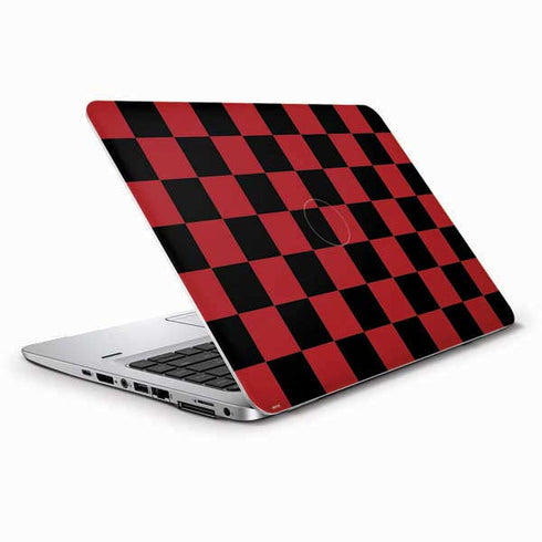 Red and Black Checkerboard HP Elitebook Skin